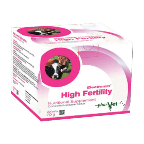 Electromin High Fertility High Iodine Bolus 20's