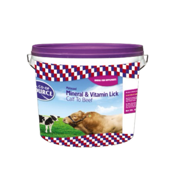 CO-OP Source Calf/Beef Purple Mineral Bucket 18kg